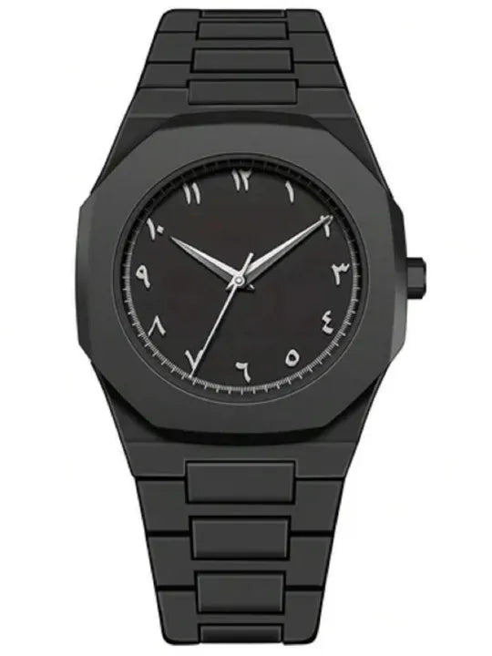 Black Arabic Watch for Men – Premium Wrist Watch
