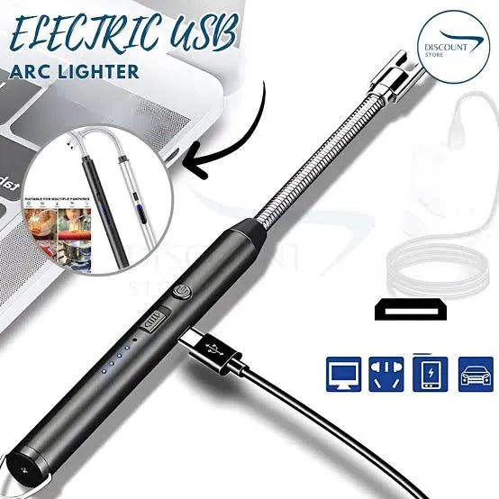 🔥 Electric Arc USB Rechargeable Flameless Lighter – Flexible