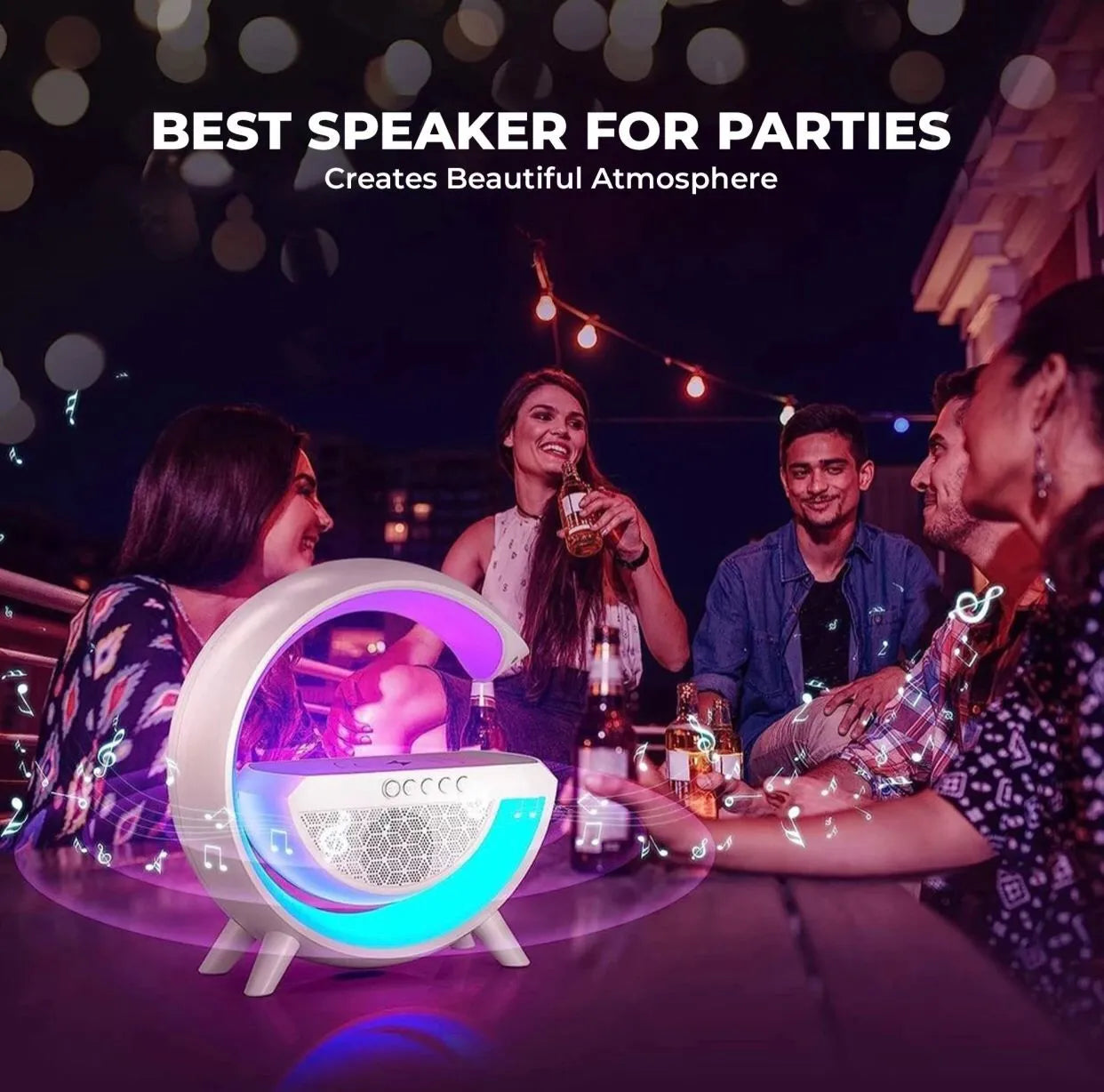Shaped Lamp — Bluetooth Speaker with RGB Colorful Lamp