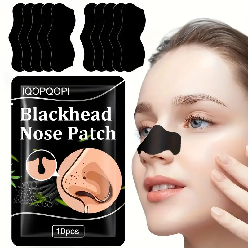 Blackhead Nose Patches, Bamboo Charcoal Nose Mask