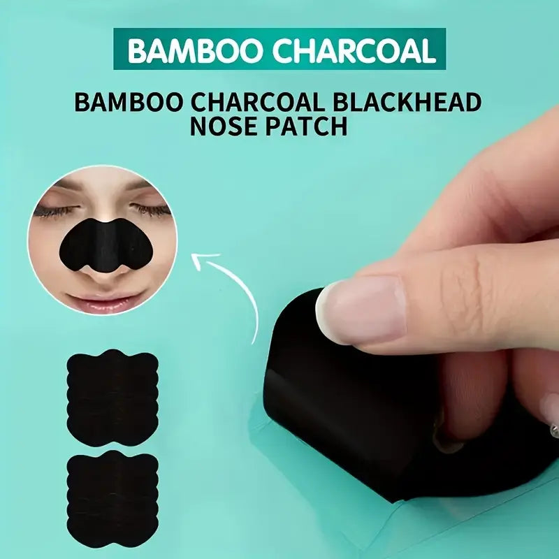 Blackhead Nose Patches, Bamboo Charcoal Nose Mask