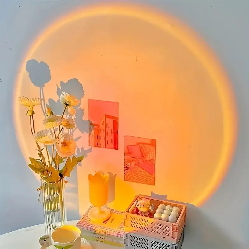 Sunset Projection Lamp – Rotatable LED Ambient Night Light